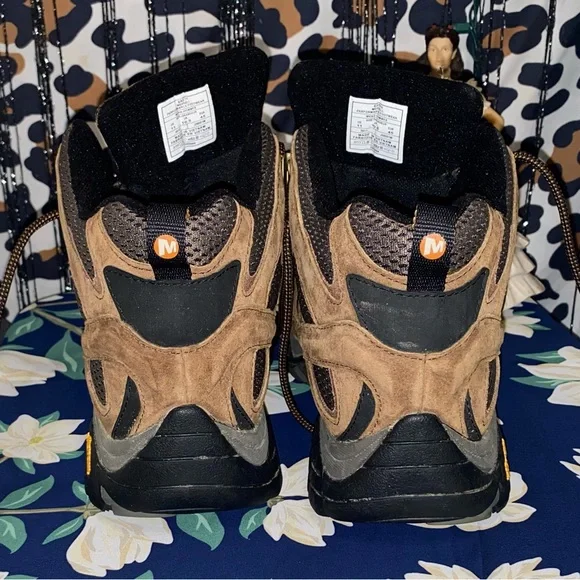 MERRELL MENS MOAB 3 MID WATERPROOF HIKING BOOTS - Picture 5 of 15